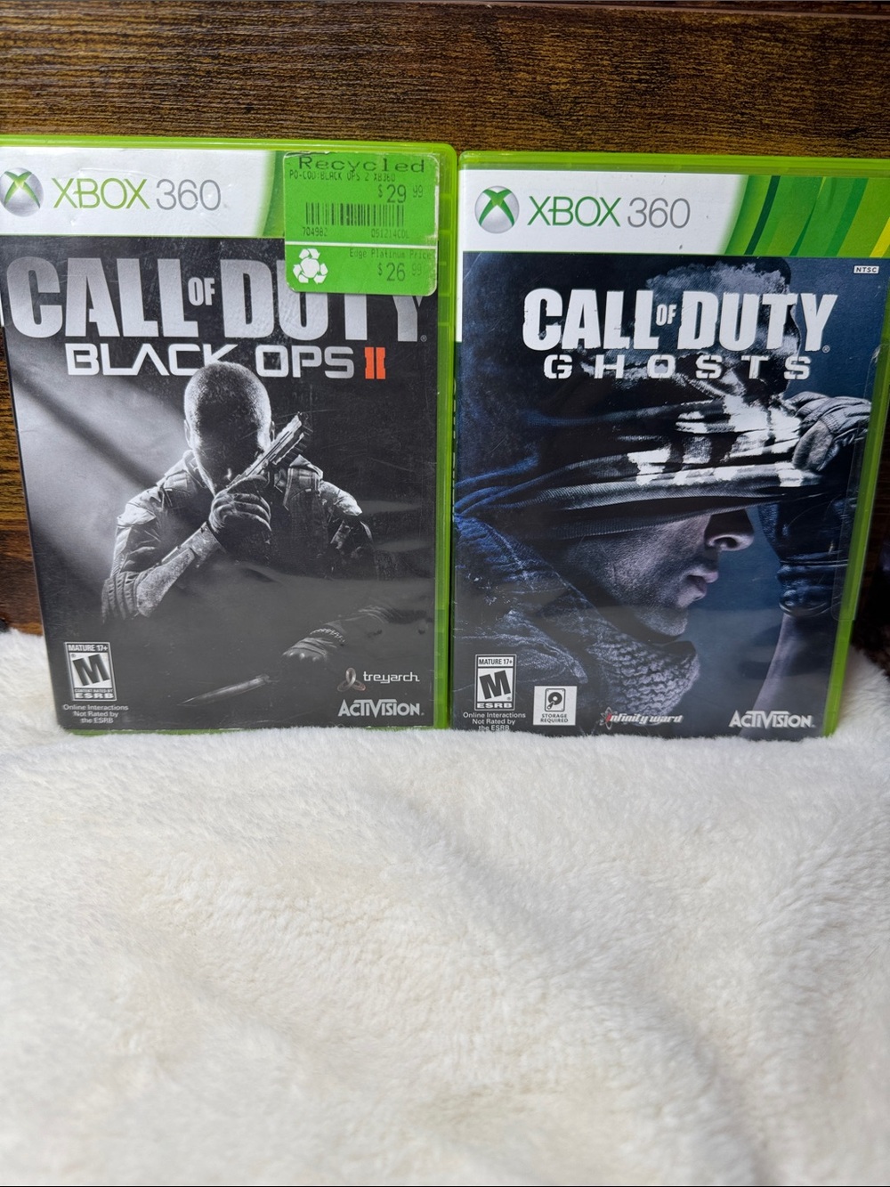 XBOX 360 Call of Duty Black Ops II And Ghosts
